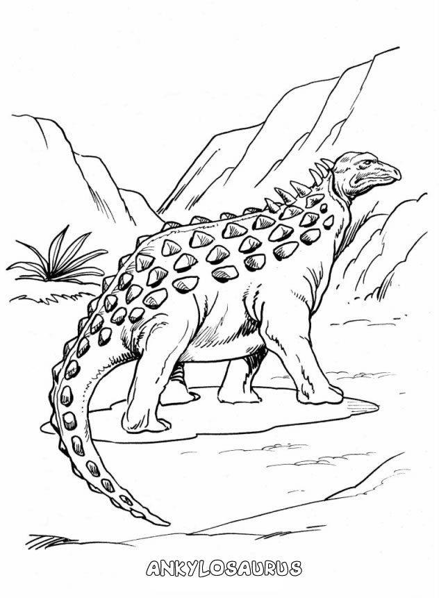Elegante hogar de Ankylosaurus de Ankylosaurus