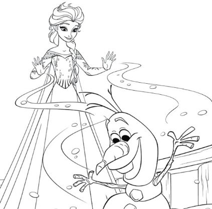 Download Elsa Wearing Crown Coloring Page - Free Coloring Pages Online