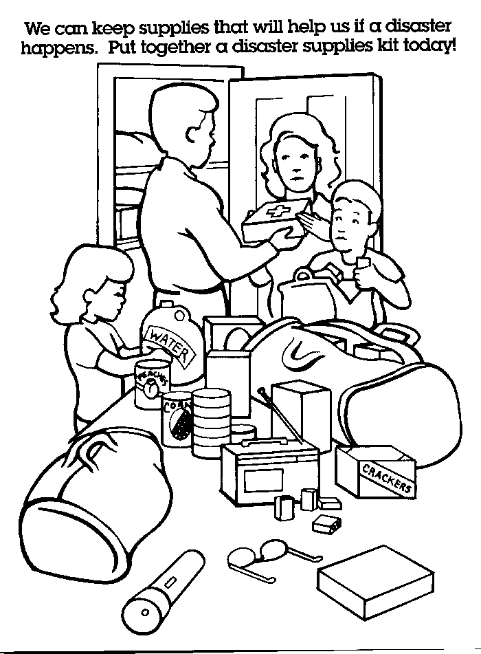 Emergency management Coloring Page