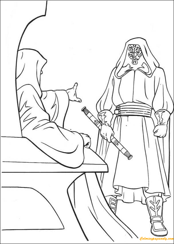 Download Emperor And Darth Maul Coloring Page - Free Coloring Pages Online