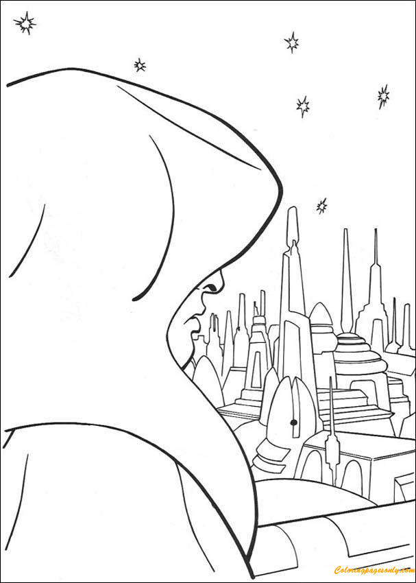 Emperor In Coruscant Coloring Pages