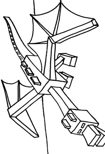 Ender Dragon Coloring Page