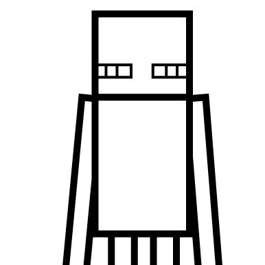 Enderman Coloring Pages