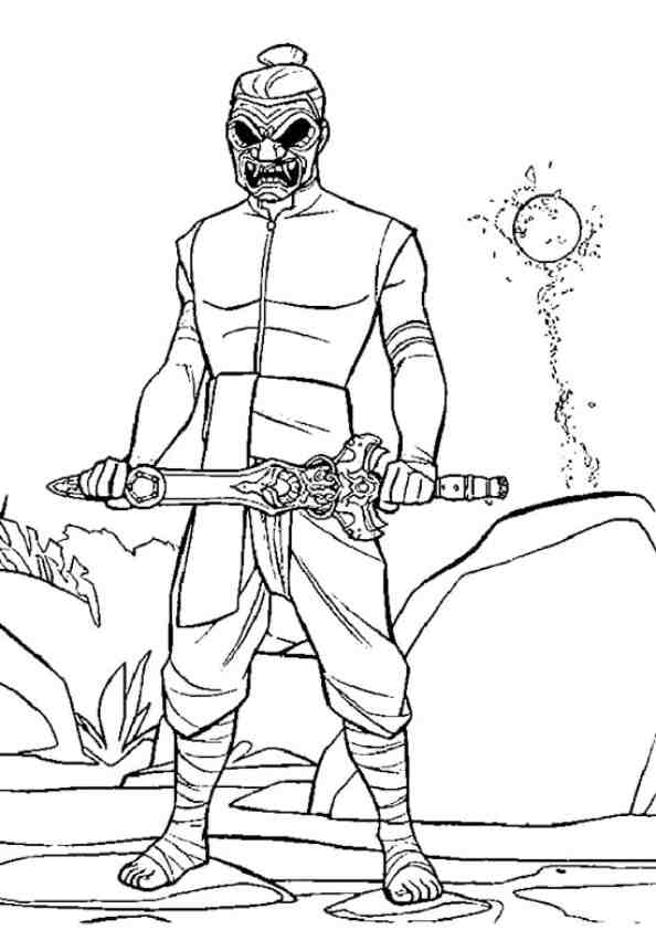 Enemy of Raya in Raya and the Last Dragon Coloring Page