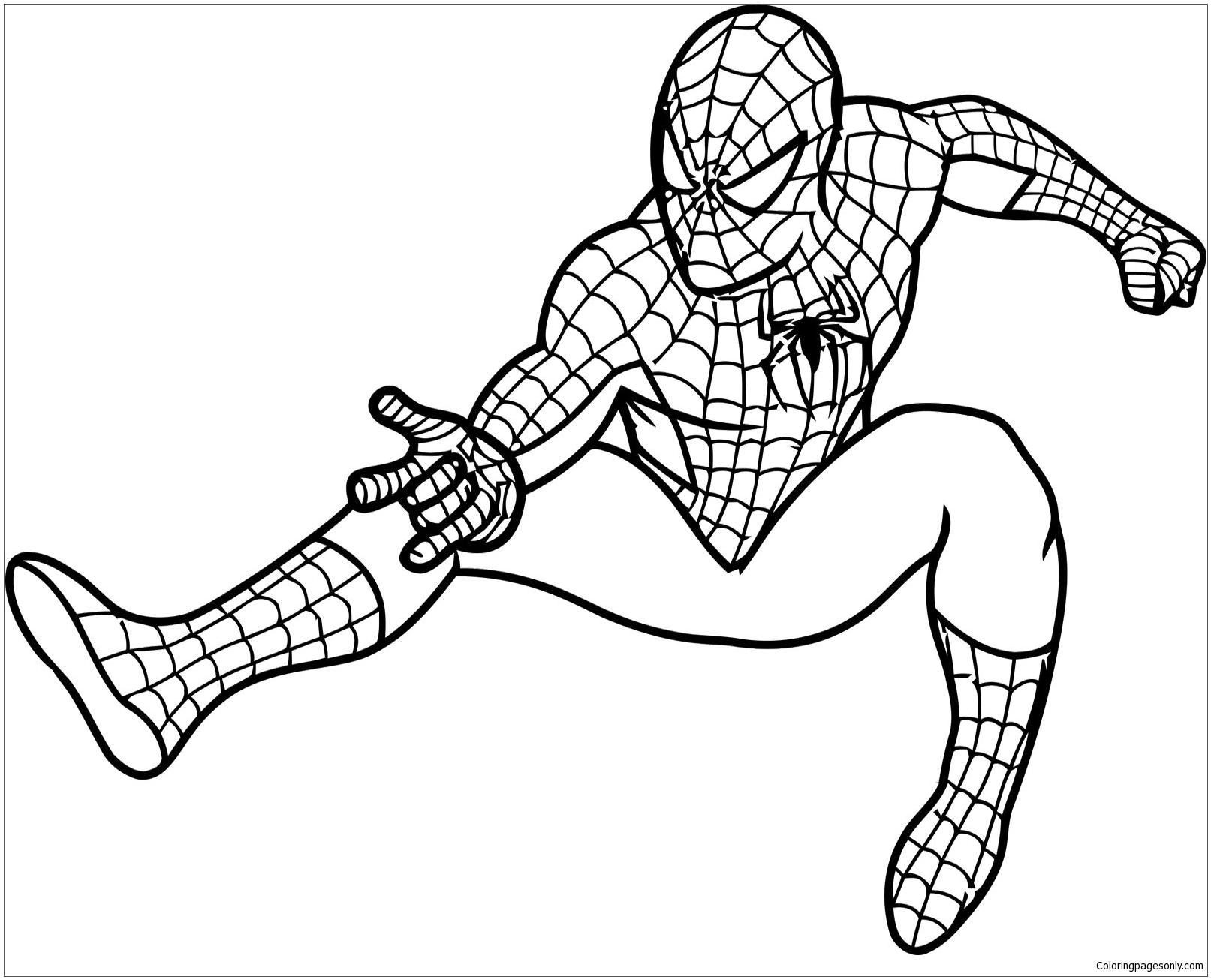 How To Draw Spiderman with pencil - KIDS COLORING TV - PaintingTube