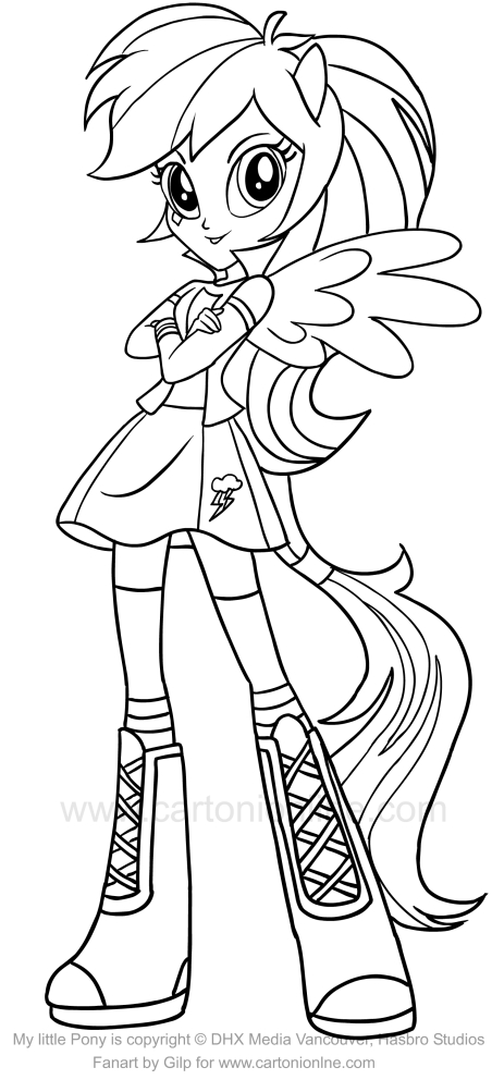 Equestria Coloring Pages