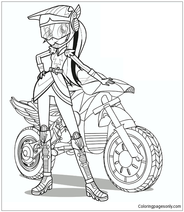 Esquetria Girl From My Little Pony Coloring Page