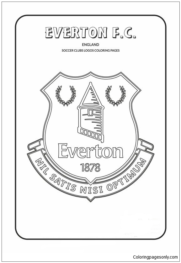 Everton F.C. Coloring Pages