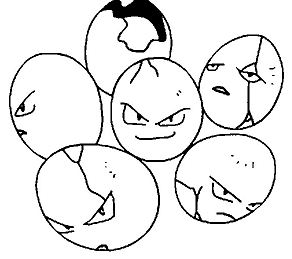 Exeggcute Pokemon Coloring Pages