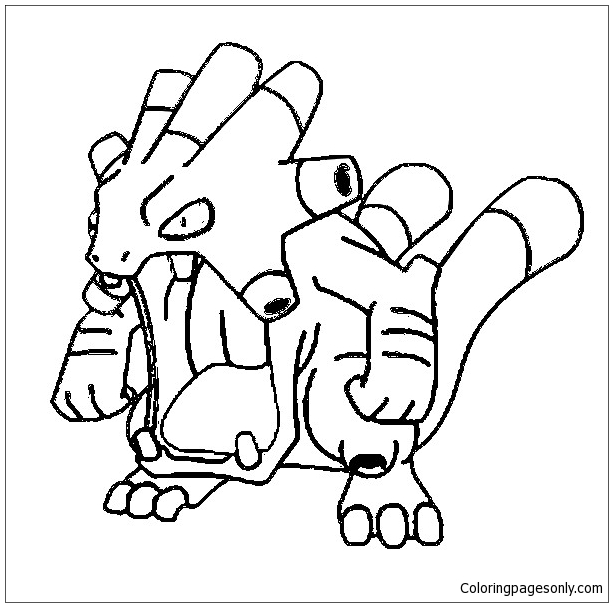 Exploud From Pokemon Coloring Pages