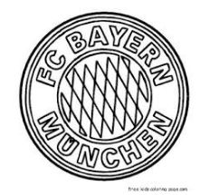 Раскраска ФК Бавария Мюнхен
