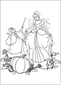 Fairy Helps Cinderella  from Cinderella Coloring Page