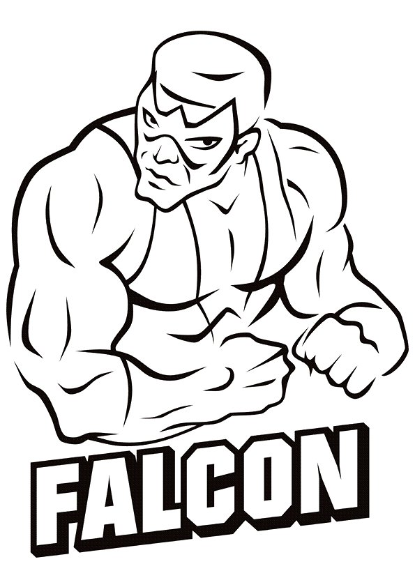 Falcon Avengers Coloring Page