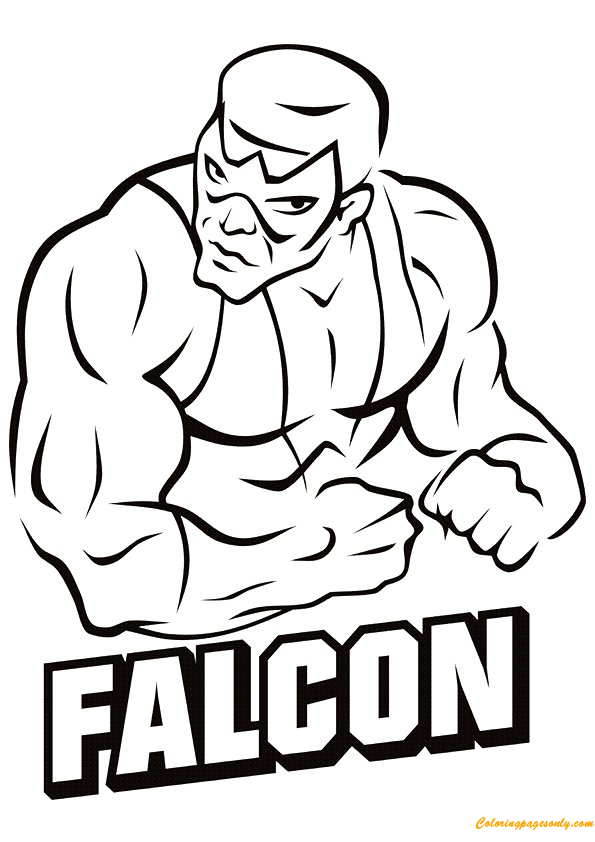 Falcon Avengers Coloring Pages - Cartoons Coloring Pages - Free