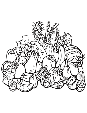 Fall Harvest Coloring Pages