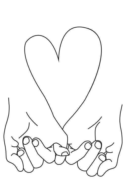 Fall In Love On Valentines Day Coloring Pages
