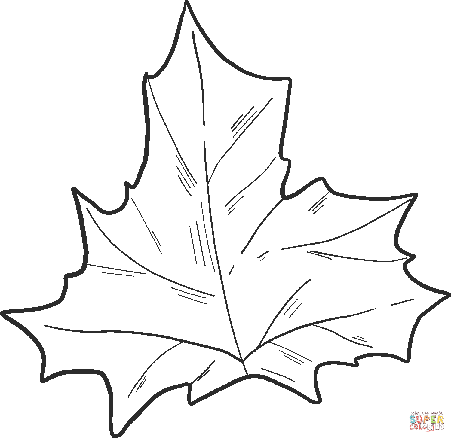 Fall Leaf Coloring Pages