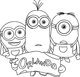 Family Minions Coloring Page