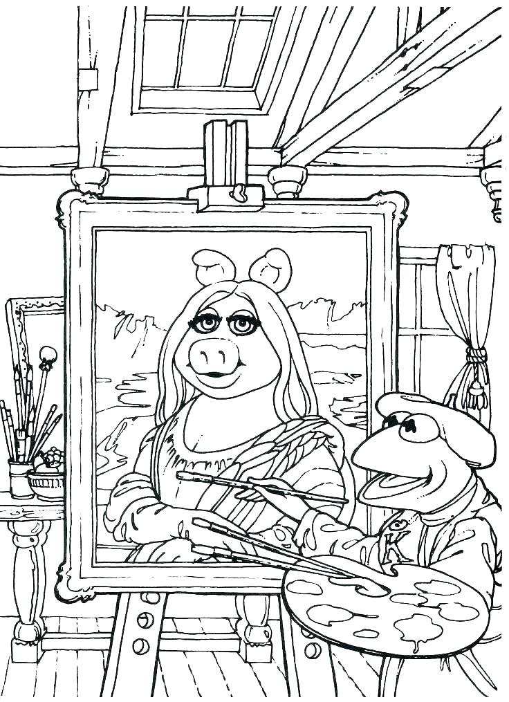 Famous Painting 4 Coloring Pages