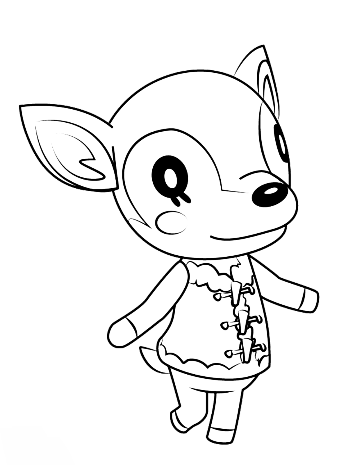 Fauna deer Coloring Pages