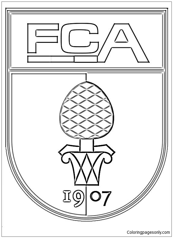 Логотипы ФК Аугсбург из немецкой Бундеслиги