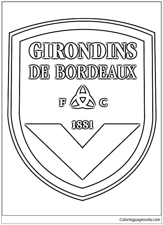 FC Girondins de Bordeaux van Franse Ligue 1-teamlogo's