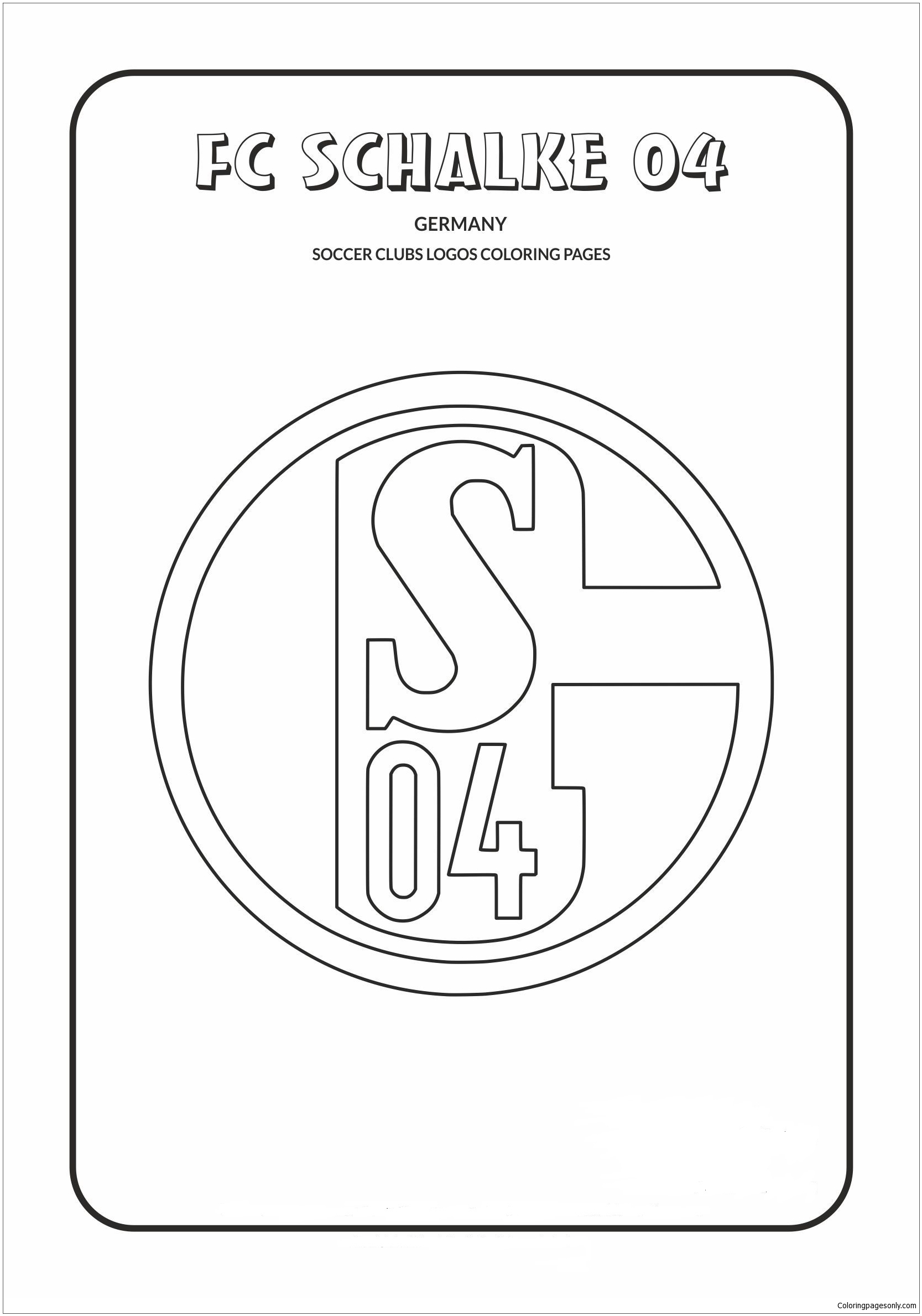 Schalke 04 Pagina da colorare