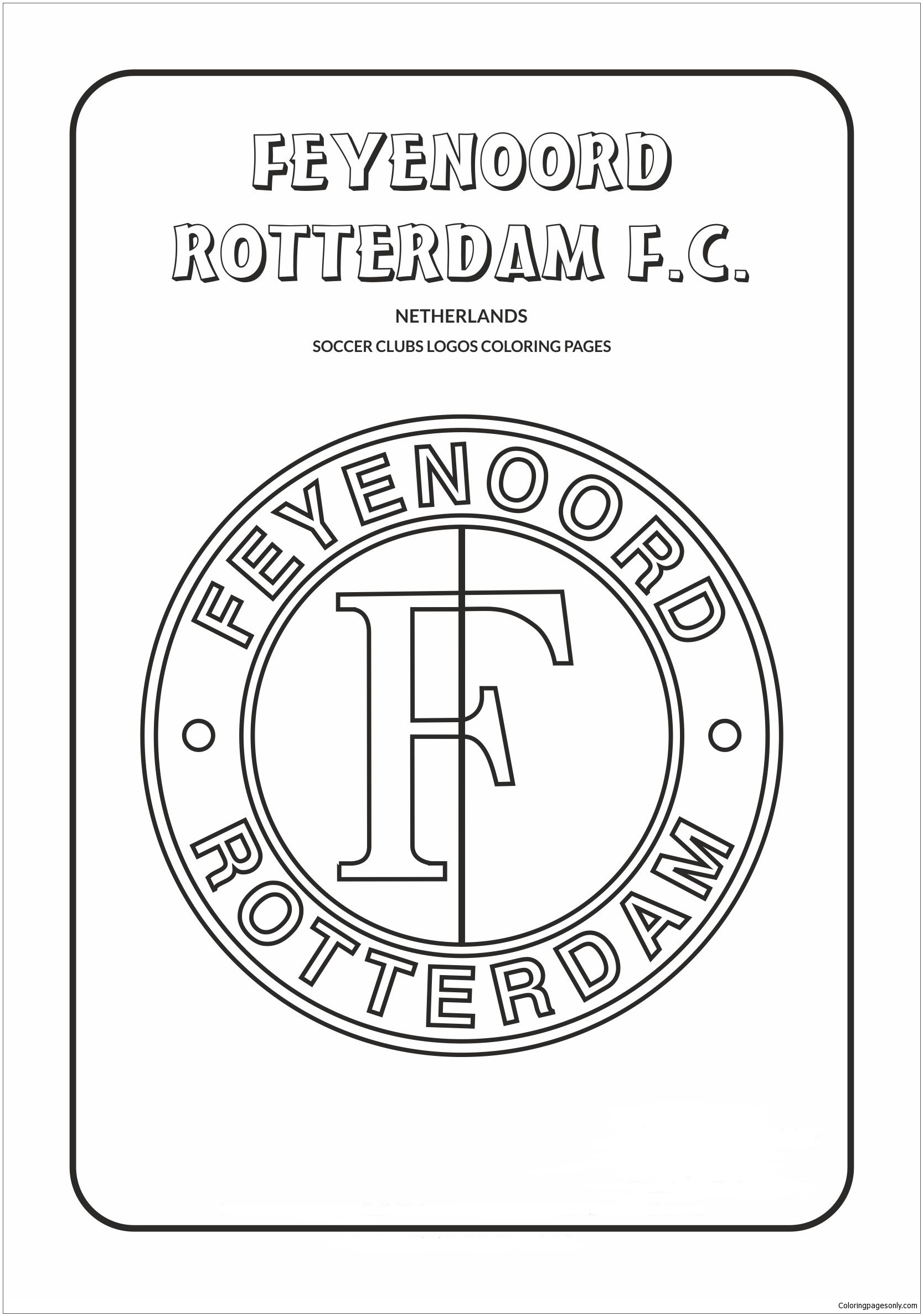 Feyenoord Rotterdam uit Nederlandse Eredivisie Teamlogo's