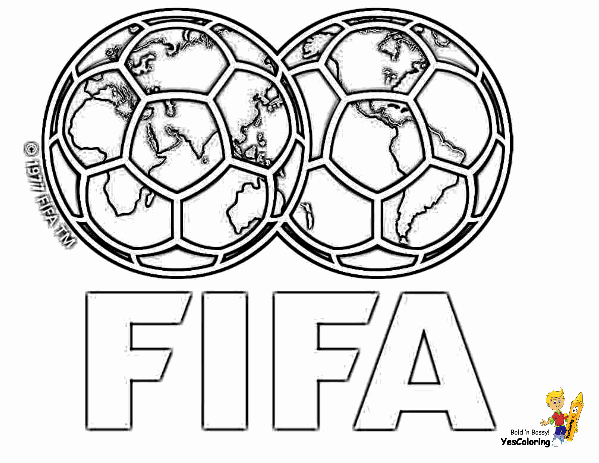 FIFA logo Coloring Page