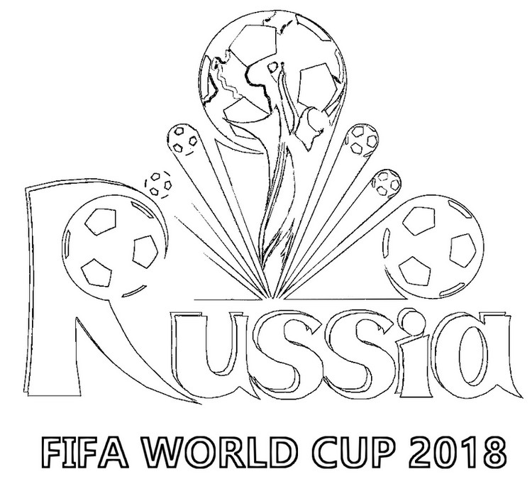 FIFA World Cup 2018 Coloring Page