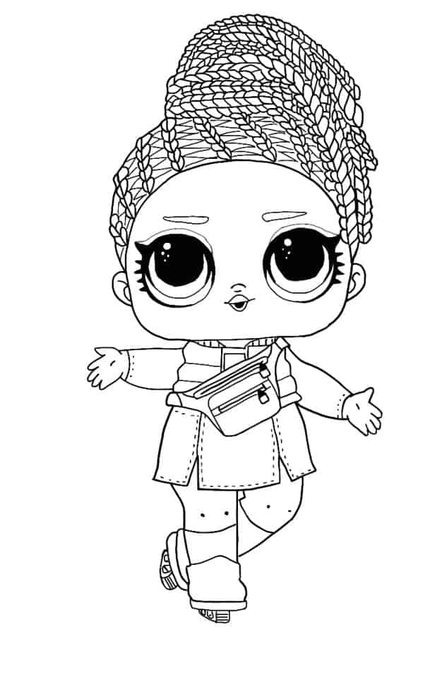Lol Suprise Doll Figure 8 Coloring Page