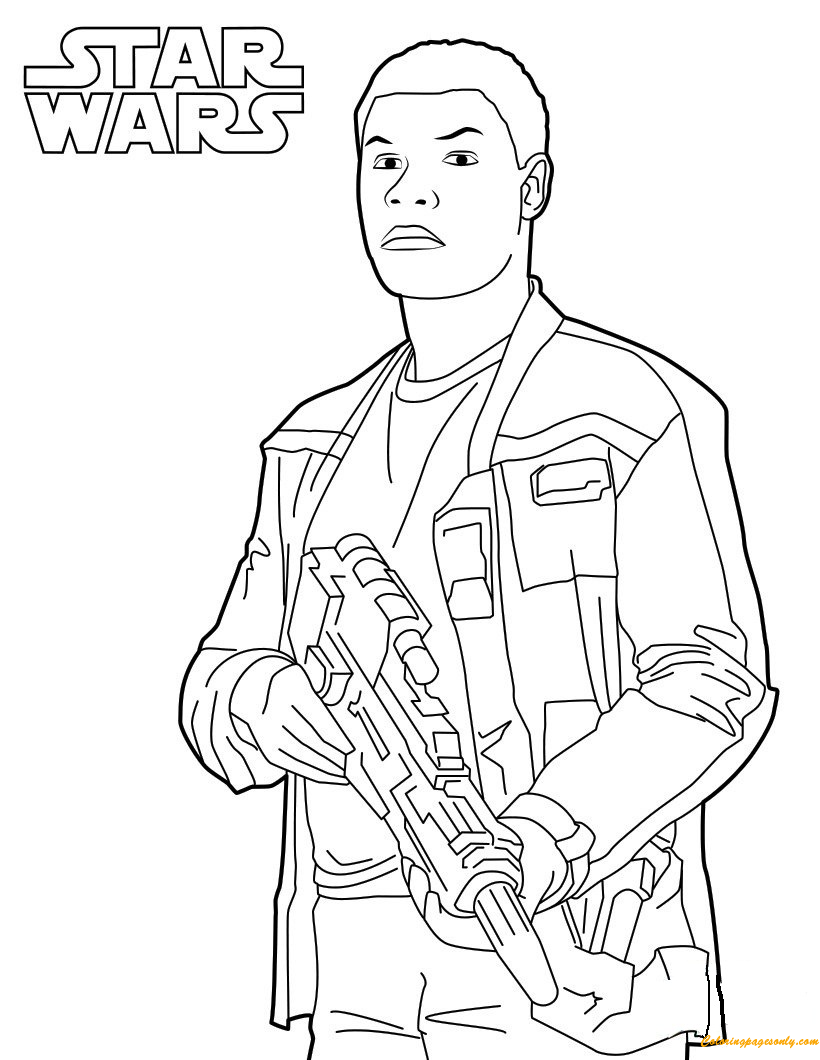 Finn From Star Wars Coloring Pages