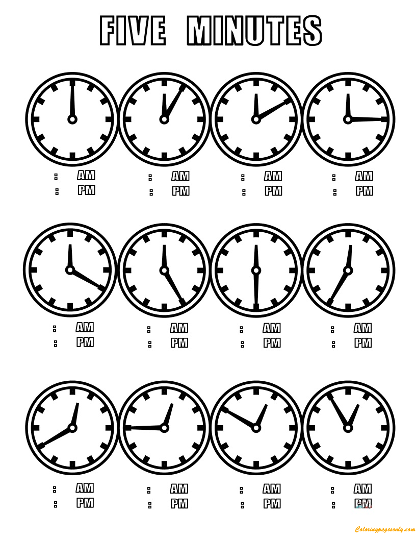 Fünf-Minuten-Uhr von Clock