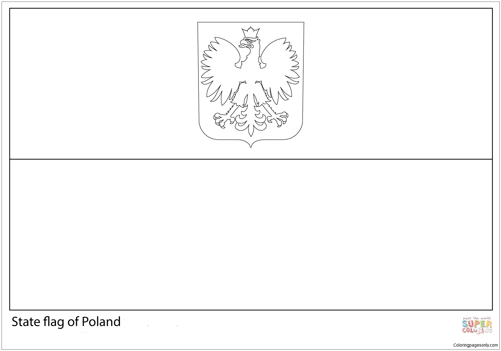 Download Flag of Poland-World Cup 2018 Coloring Page - Free Coloring Pages Online