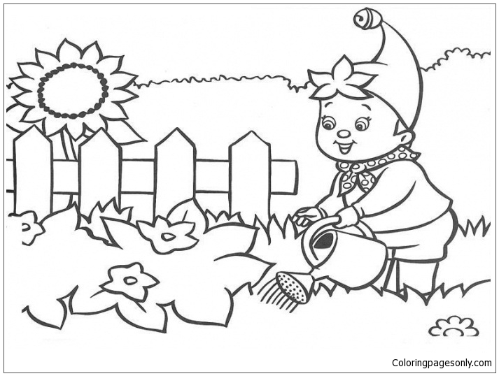 72 Coloring Pages Of Flower Gardens Pictures