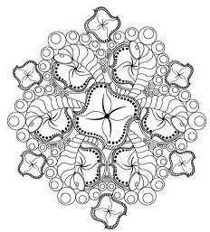 Flower Mandala 10 Coloring Page