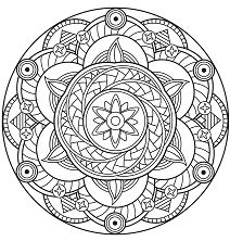 Flower Mandala 2 Coloring Page