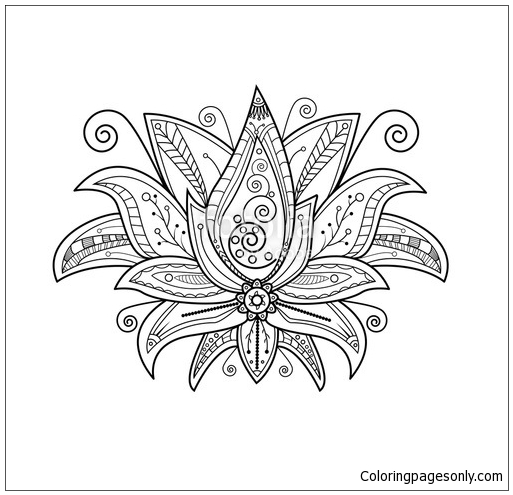 Blumen-Mandala 7 von Mandala