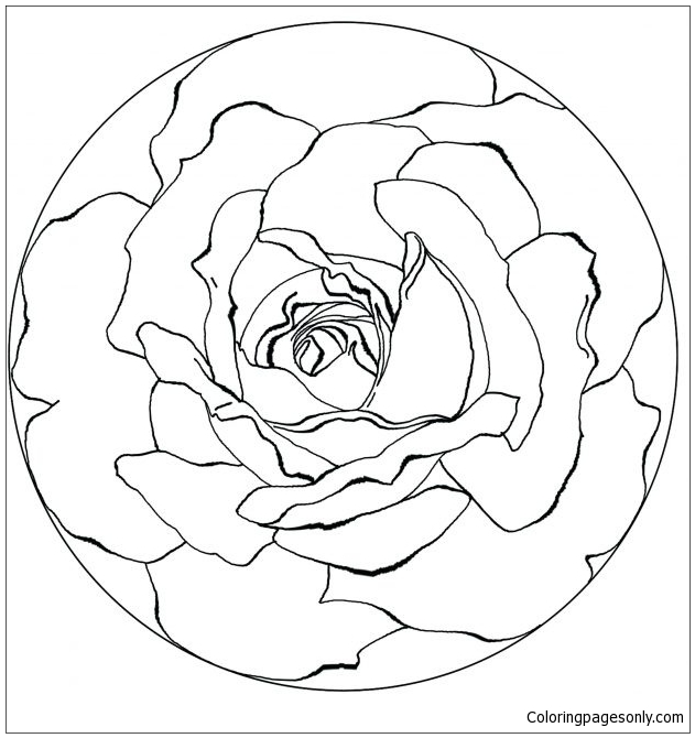 Flower Mandala 8 Coloring Pages