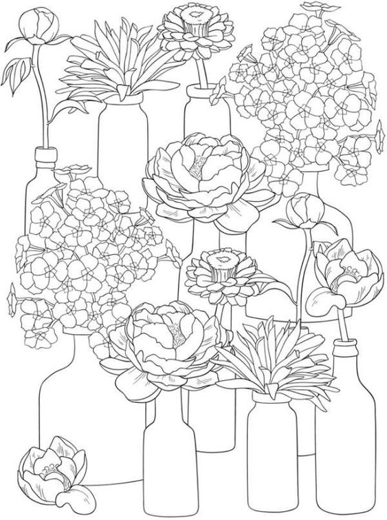 Flower Of Spring Coloring Pages