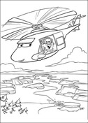 Helicopter from Disney Cars Coloring Pages