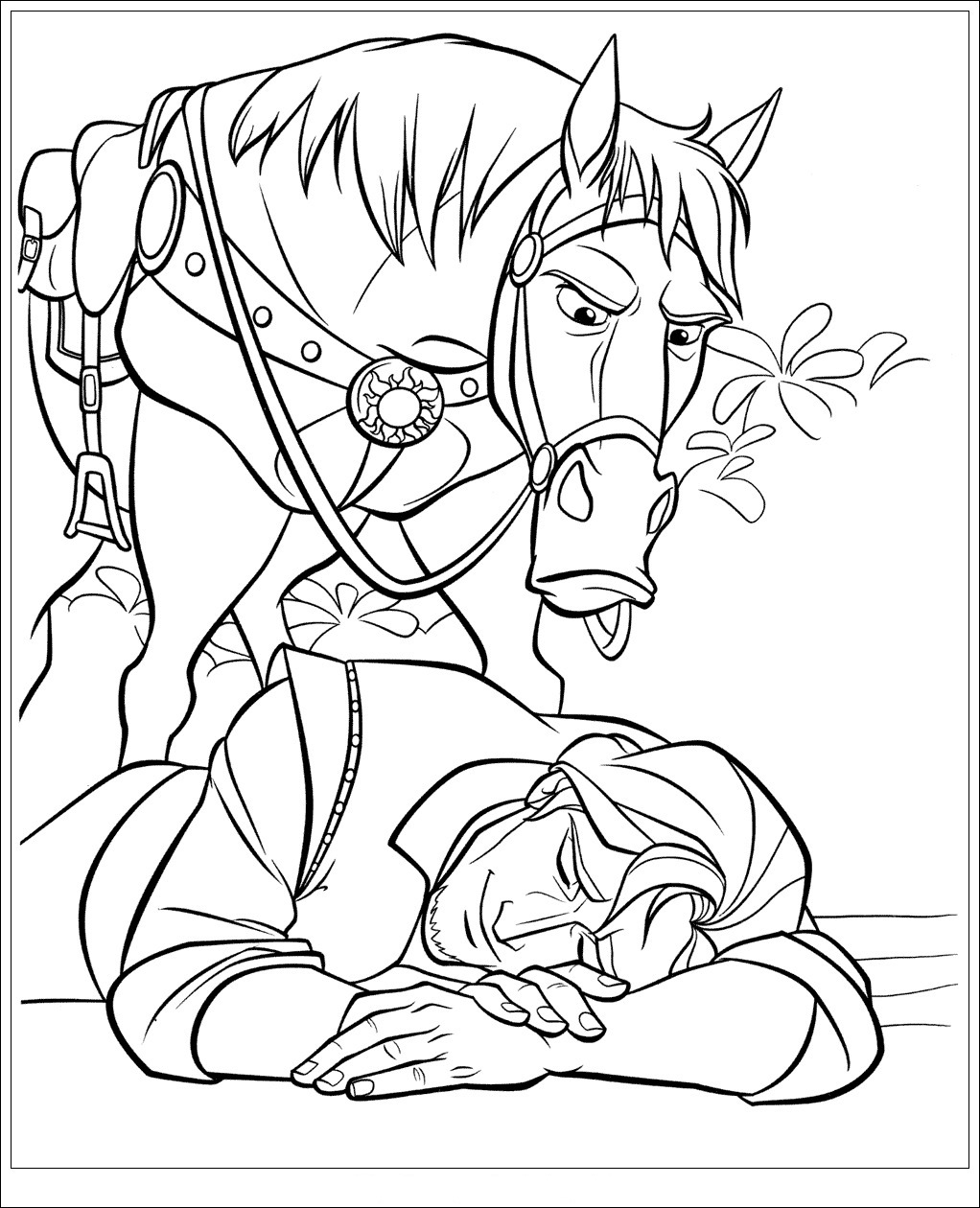 Flynn is sleeping Coloring Pages