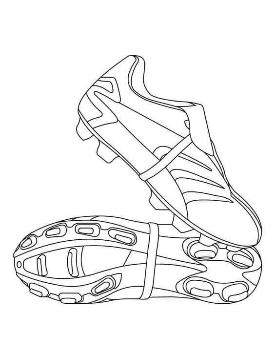 Football Boot Coloring Pages