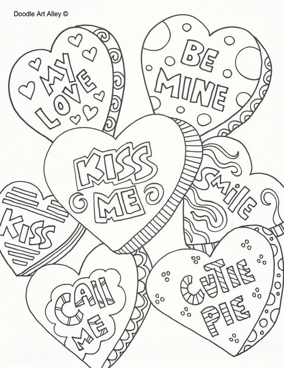 For My Love Coloring Page - Free Printable Coloring Pages