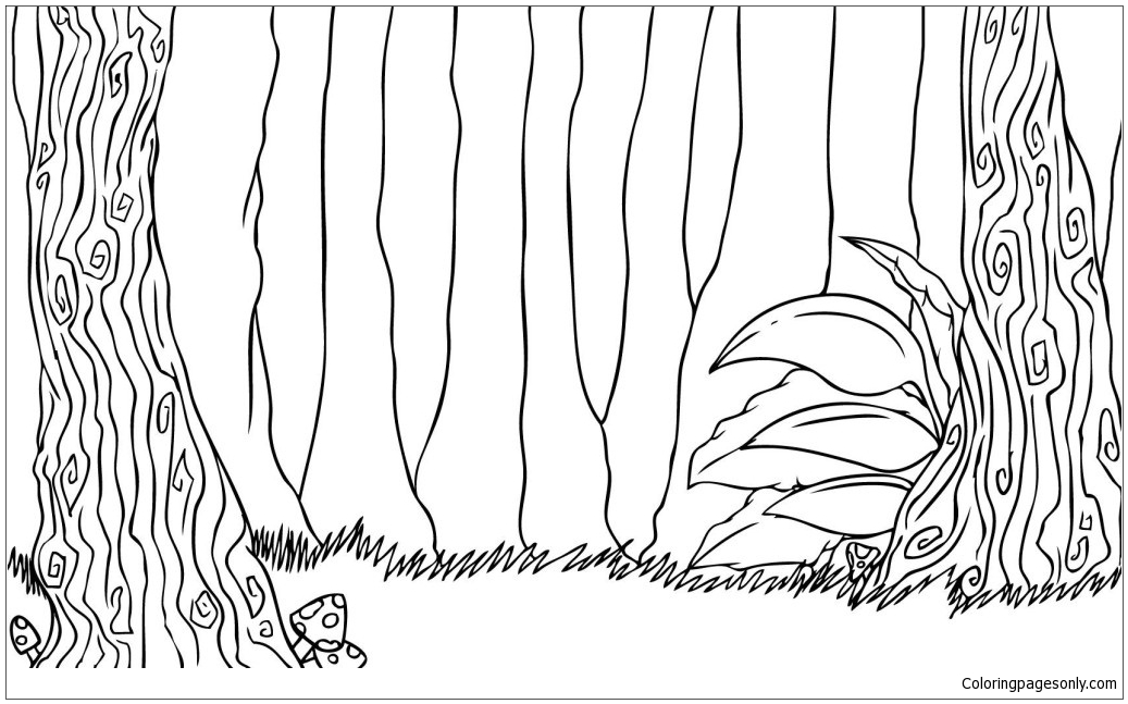 Forest 1 Coloring Page