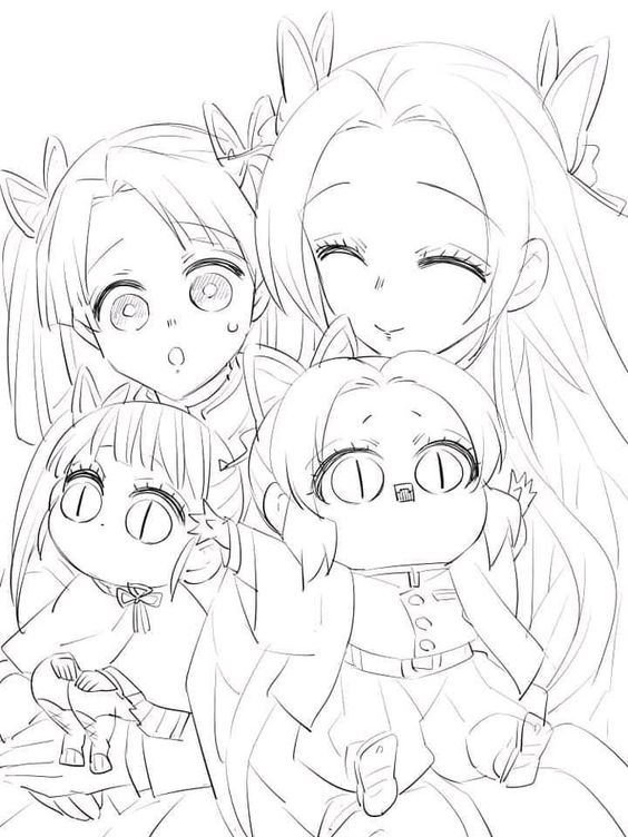 Anime Coloring Pages Demon Slayer Demon Slayer Coloring Pages 90 Free 