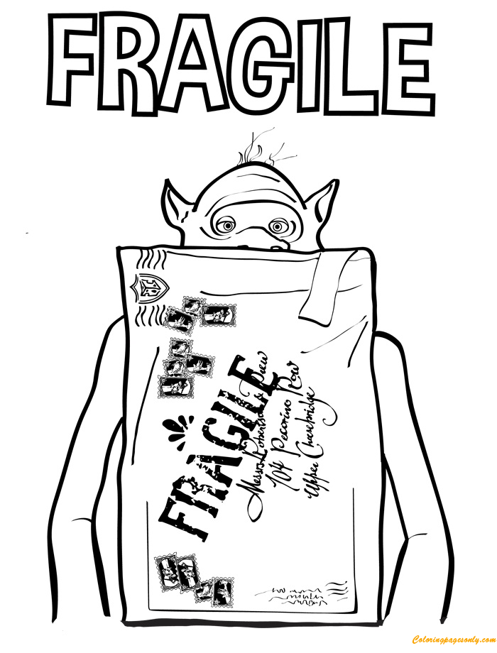 Fragile Coloring Pages