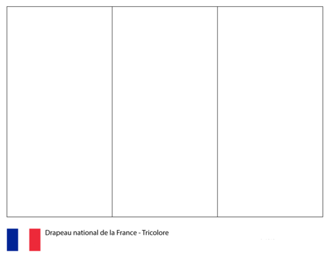 Flag of France-World Cup 2018 Coloring Page