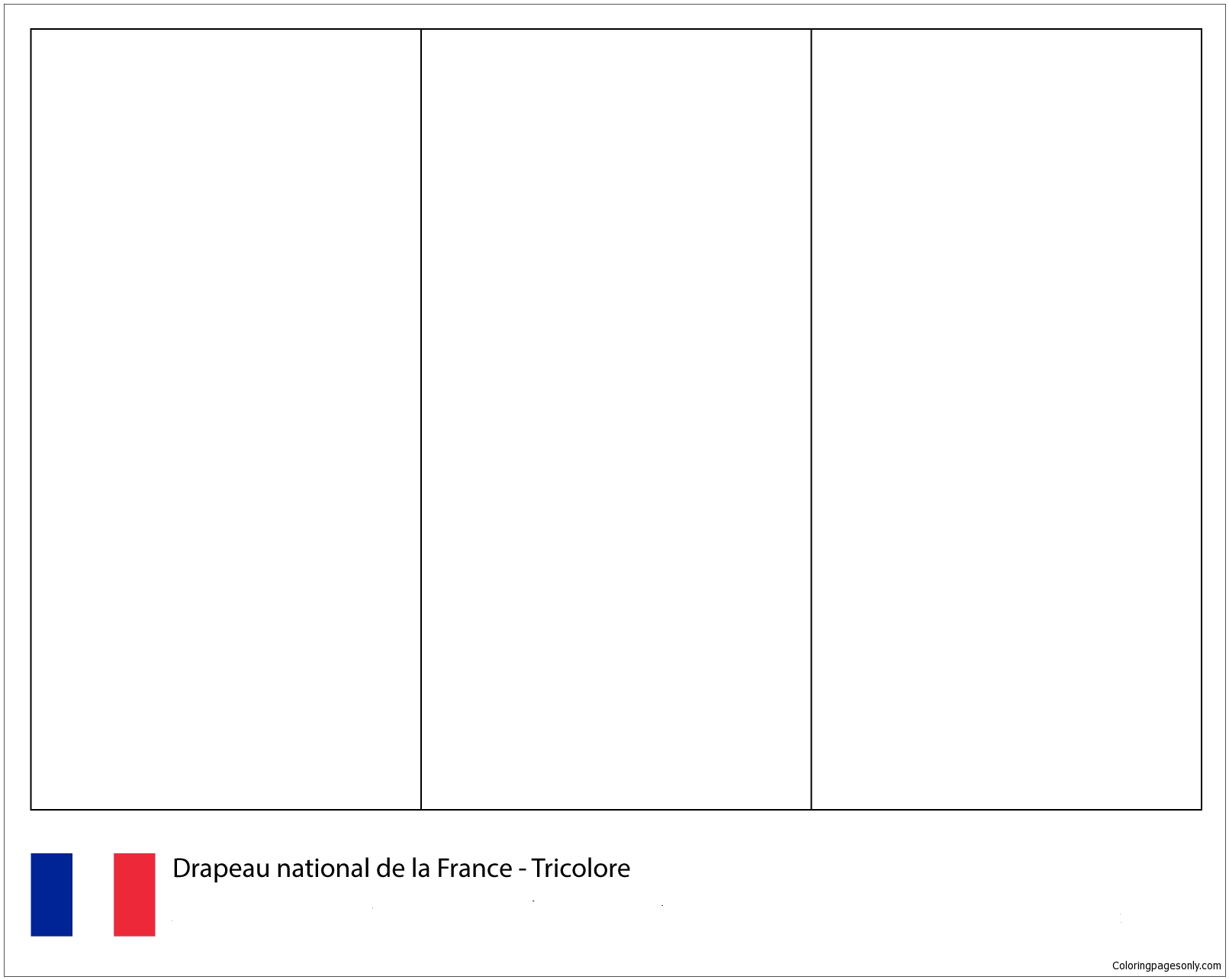 267 Cute France Flag Coloring Page with disney character