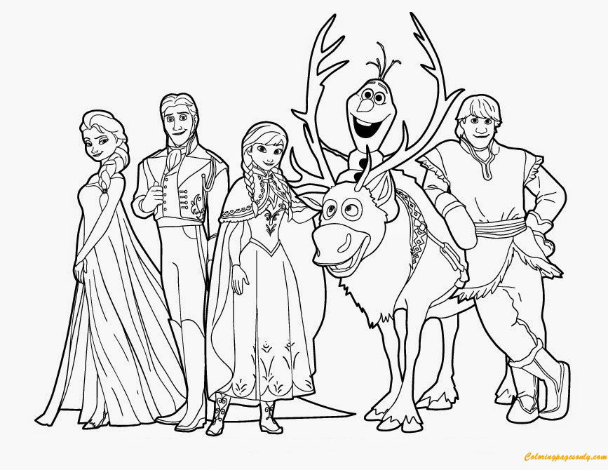 Download Free Elsa Freeze Coloring Page - Free Coloring Pages Online